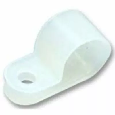 £5.25 • Buy 9mm WHITE (3/8 ) P CLIPS PACK 100 PLASTIC FASTENERS CABLE BRAKE WIRE CLAMP HOSE