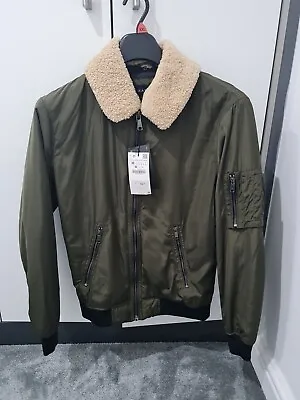 Zara Mens Bomber Jacket Medium Rrp £59.99 • £19.99