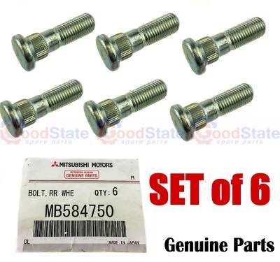 GENUINE Pajero NB NG NH NJ NK NL NM NP NS NT NW NX 1982-On Wheel Stud Set Of 6 • $45.90