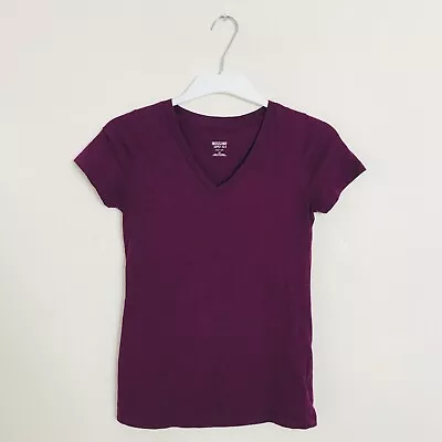 Mossimo Supply Co. Purple V-Neck T-Shirt Women’s Size Small • $8.99