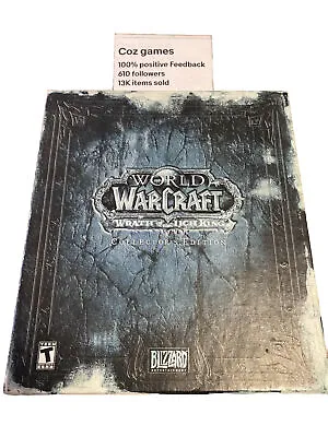 World Of Warcraft Wrath Of The Lich King Collectors Edition For Pc NO GAME DISC • $125