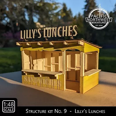 1:48 Scale Building Kit  Lilly's Lunches  - Pacific Northwest Miniatures • $29.95