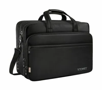 17 Inch Laptop Bag Travel Briefcase With Organizer Expandable Large Hybrid For • $33.68