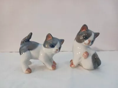 Vintage Set Of 2 Collectible Otagiri Japan Porcelain Kitten Cat Figurines • $9.99