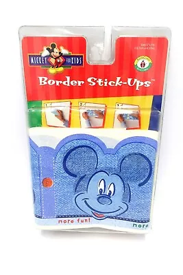 Vintage Disney Mickey Mouse For Kids Wall Border Stick Ups Peel & Stick 15' X 5  • $8.98