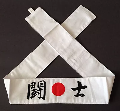 Japanese Hachimaki Headband Martial Arts Sports  TOHSHI  (Fighter) Made In Japan • $9.95