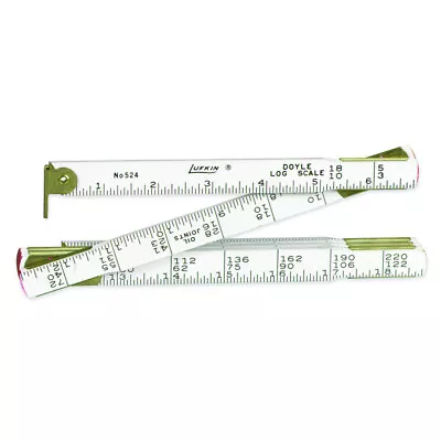 Lufkin TT524N White Apex Tool Group Doyle Log Scale Rulers 0.63 W In. X 4 L Ft. • $23.65