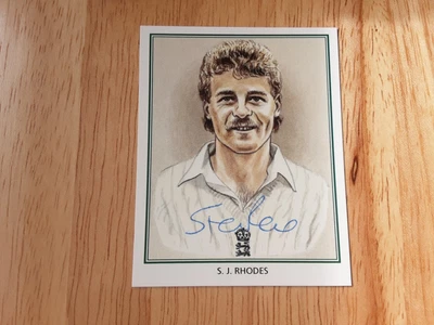 £4.99 • Buy STEVE RHODES (England) Signed CPS Worcestershire Test Cricketers Trading Card