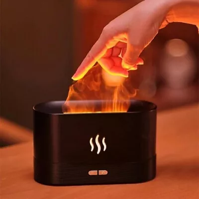 Flame Aroma Diffuser Air Humidifier Ultrasonic Cool Mist Maker Fogger Led • $26.99