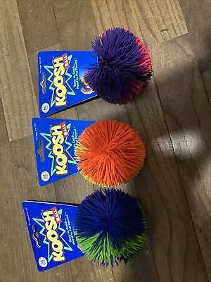 Vintage Koosh Style Ball Lot Of  3 New With Tags Multicolored Read About Colors • $32.50
