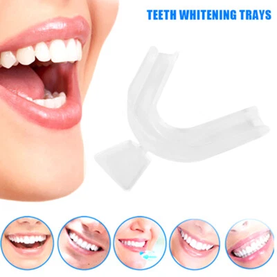 $10.32 • Buy 2x Teeth Whitening Mouth Trays Custom Self Mould Thermo Plastic Clear Guards