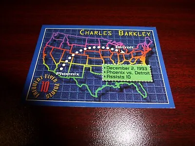 1993 CHARLES BARKLEY #1 Stadium Club Frequent Flyers 10 Points • $7.99