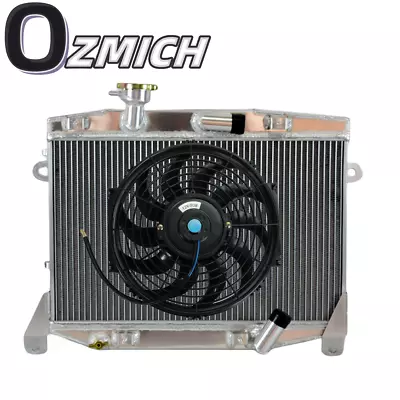 ALUMINUM RADIATOR+Fan For Alfa Romeo 105 GIULIA SPRINT GT V PRA Bertone 1963-69 • $379.99