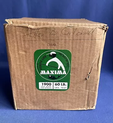 Maxima Clear Fishing Line 1900 Yards Approx Per Spool 60 LBS Test New In Box • $7