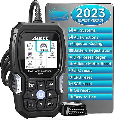 $79.99 • Buy BZ700 OBD2 Scanner Car Full System ABS SRS Reset Fit For BENZ Vehicle Scan Tool