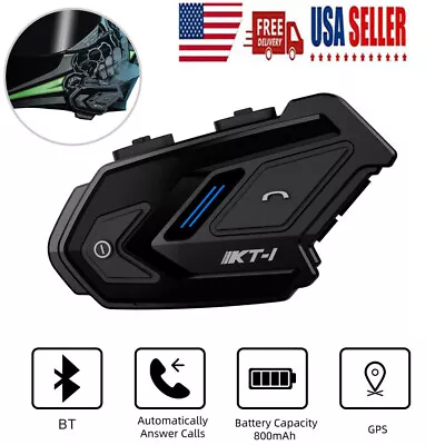 Bluetooth Motor Helmet Headset Motorcycle Helmet Handsfree Earphones Microphone • $34.18