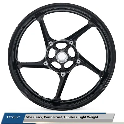 Gloss Black 17'' Front Wheel Rim For Yamaha YZF R1 04-14 YZF R6 03-14 R6S 06-09 • $139.99