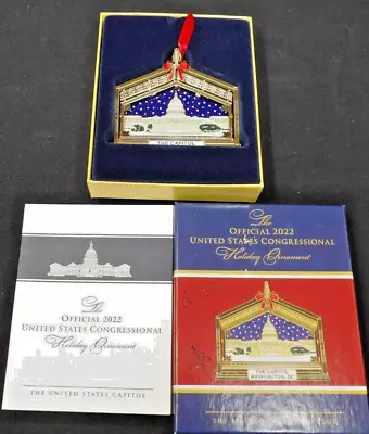 Official 2022 United States Congressional Holiday Ornament Christmas 2 3/4  X 3  • $12.50
