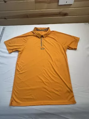 Oakley Hydrolix Polo Golf Shirt Men’s Orange Large Regular Fit Short Sleeve • $11.95