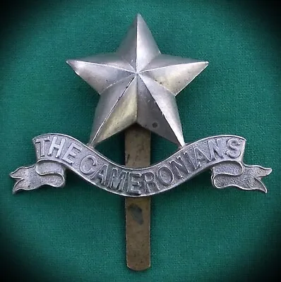 Early Cameronians Pagri Badge ~ 100% Genuine British Army Military Cap Badge • £64.99