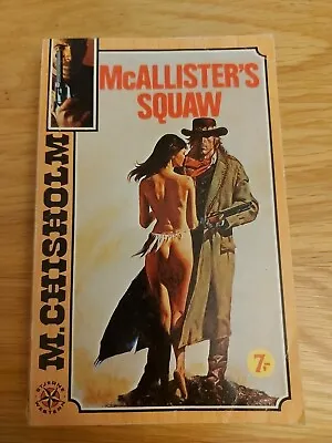 Matt Chisholm - McAllister's Squaw Rare Norwegian Western Book.  Nude Cover • £29.99