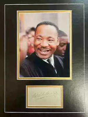 Martin Luther King Jr Signed Cut 18x14 Display ICZ Dave Norman Autograph COA • $2170