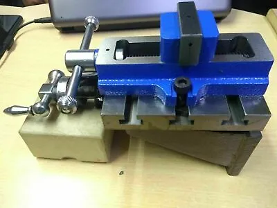 Lathe Vertical Milling Slide 4  X 5  Fixed Base & 2  Self Centering Vice • $182