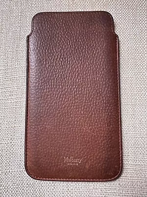 MULBERRY Oak Natural Grain Leather Phone Cover | For IPhone 6-7 Plus (& Others) • £20