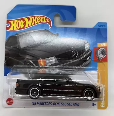 Hot Wheels 1989 Mercedes Benz 560 SEC AMG Black HW Turbo No 150 New And Unopened • $31.56