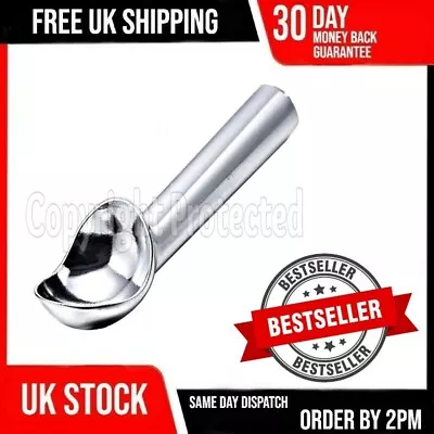 Ball Shaped Ice Cream Scoop Aluminium Metal Non Stick Dipper Serving Catering 7c • £6.89