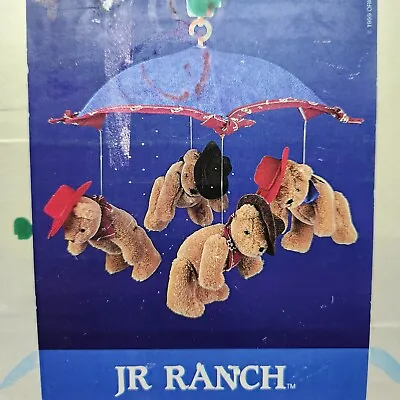 Crib Mobile Judi's Orijinals Musical Nursery Jr Ranch Western Bears Works VTG  • $14.99