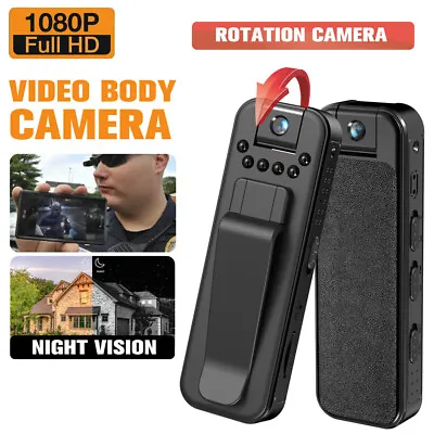 Portable 1080P HD Mini Body Camera Audio Video Recorder With 90° Wide Angle E8U3 • $15.12