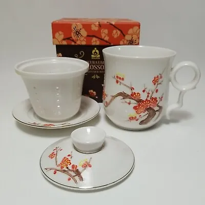 Teavana Okura Ume Blossom Infuser 10 Oz Porcelain Mug • $35.99