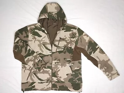 Cabela's Xl Legacy Pro Fleece Windshear Hooded Jacket Outfitter Camo Hunting • $139.95