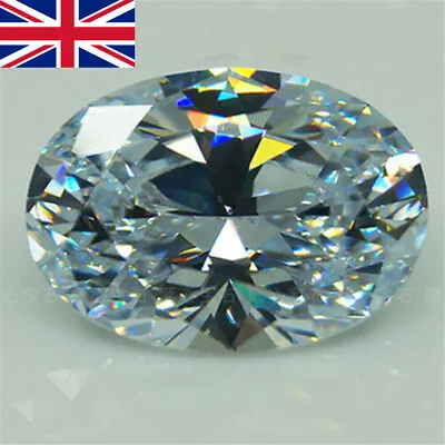 15*20mm AAAAA+ HUGE Unheated 56.58ct VVS White Sapphire Oval Cut Loose Gemstone • £5.21