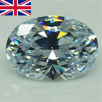 AAAAA+ 15*20mm HUGE Unheated 56.58ct VVS White Sapphire Oval Cut Loose Gemstone • £5.21