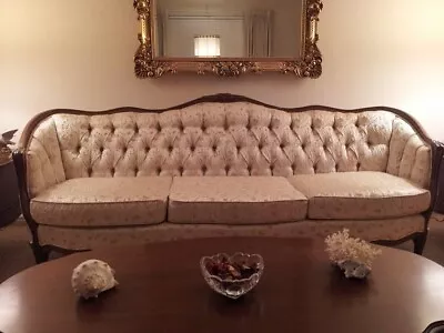French Design Vintage Sofa -  Button Tufted Back - Made By Kingsley • $500