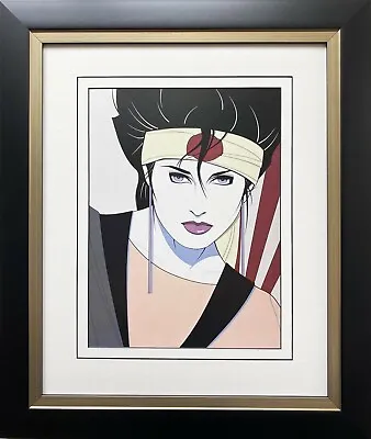 Patrick Nagel  Piedmont Graphics  (detail) NEW CUSTOM FRAMED Art Deco  Woman  • $89.99