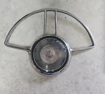 1948 1949 1950 Packard Center Horn Ring Button Trim Steering Wheel Chrome 403526 • $99