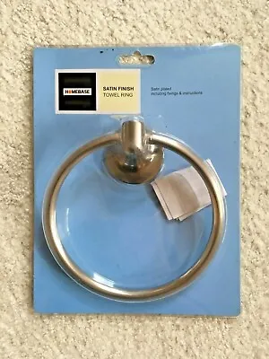 Towel Rail Holder Satin Finish Homebase NEW B&Q • £8.95