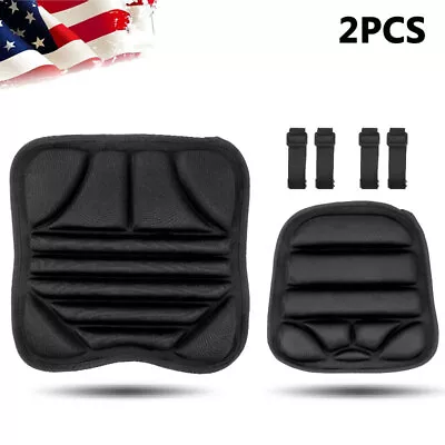 2x Motorcycle Gel Seat Cushion Comfort Pillow Cover Pad Driver & Passenger Seat • $24.98