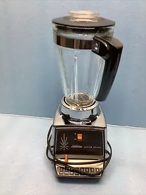 Vintage SUNBEAM CUSTOM DELUXE 8-Speed Blender CHROME 800 (st13) • $49