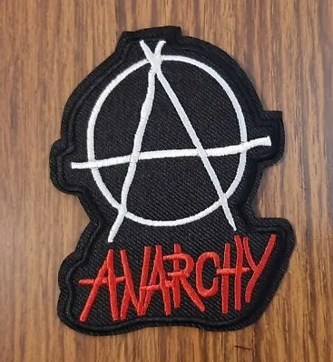 £1.85 • Buy Anarchy Symbol Sew Or Iron On Patch, Punk Rock Music Sign Cloth Badge Applique 
