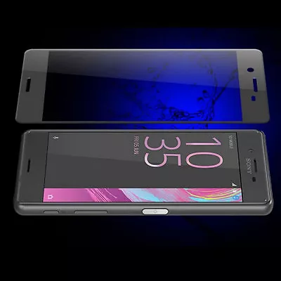 BLACK 3D Curved Edge Tempered Glass Screen Protector For SONY XPERIA XZ2 Premium • $14.95