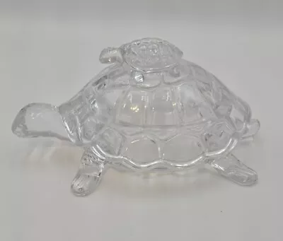 Large Shannon Crystal Czech Large Covered Turtle Candy Dish Jewelry Box • $38