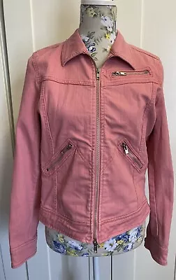 SPORTSGIRL Pink Denim Jacket Size 12 • $27