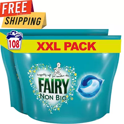 Fairy Non-Bio PODS Washing Liquid Laundry Detergent Tablets/Capsules 108 • £25