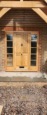 Traditional Solid Oak 4 Panelled Front Door Made In Surrey  • £3500