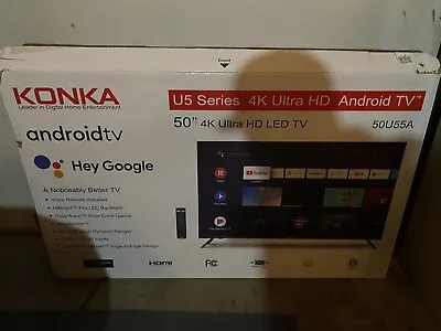 Konka 50” U5 4k Android Tv • $200