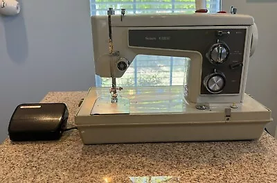 Vintage Sears Kenmore 158.14301 Sewing Machine W/ Pedal & Hard Case EXCELLENT • $114.99